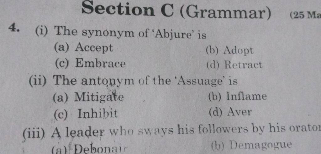 section-c-grammar-4-i-the-synonym-of-abjure-is-filo