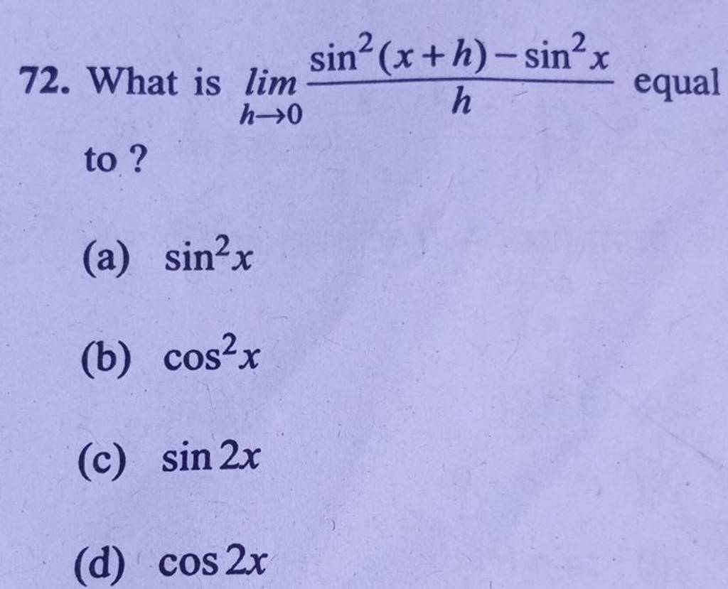 What Is Limh 0 Hsin2 x h sin2x Equal To Filo what-is-limh-0-hsin2-x-h-sin2x-equal-to-filo