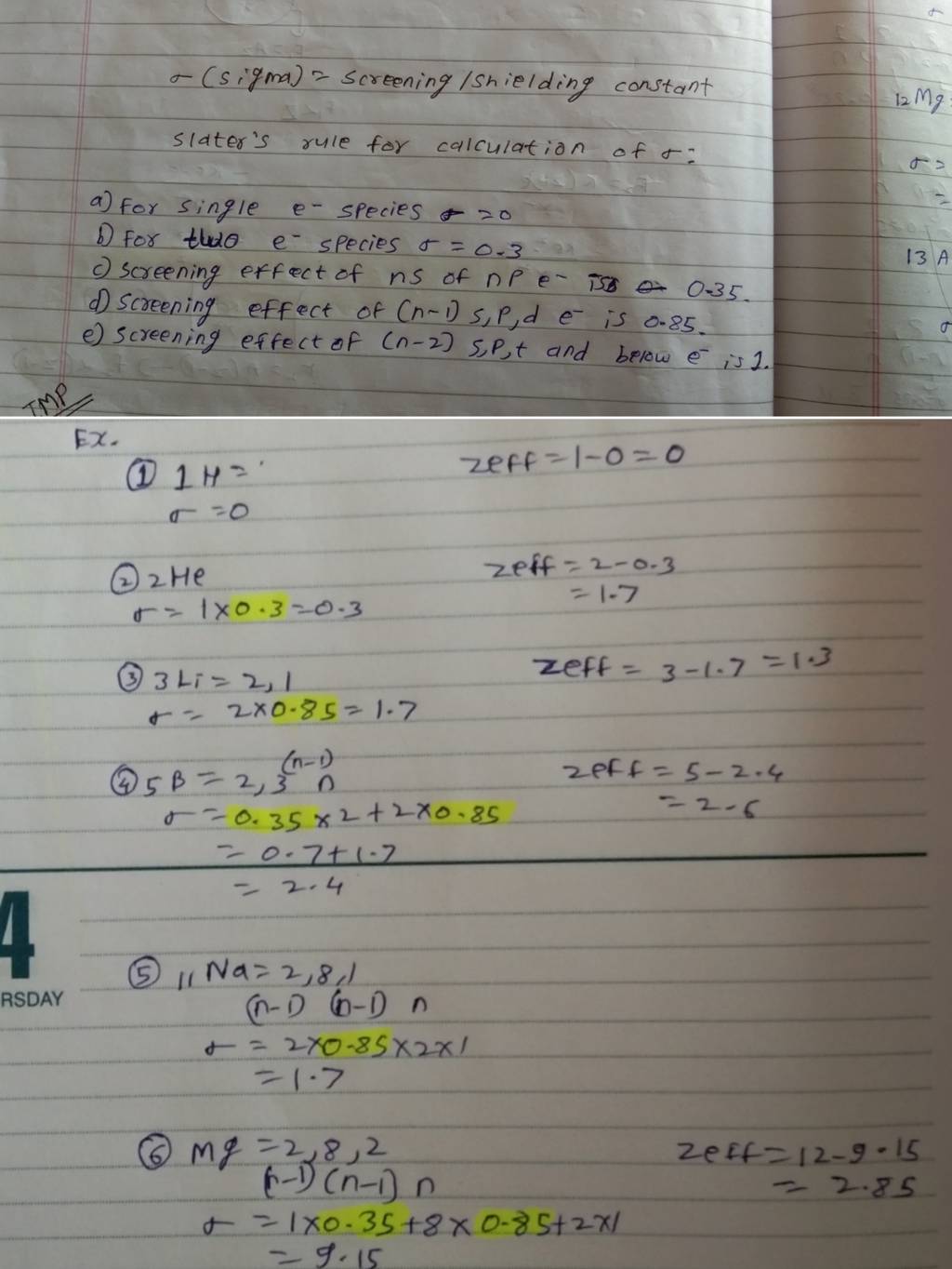 sigma-screening-shielding-constant-slater-s-rule-for-calculation