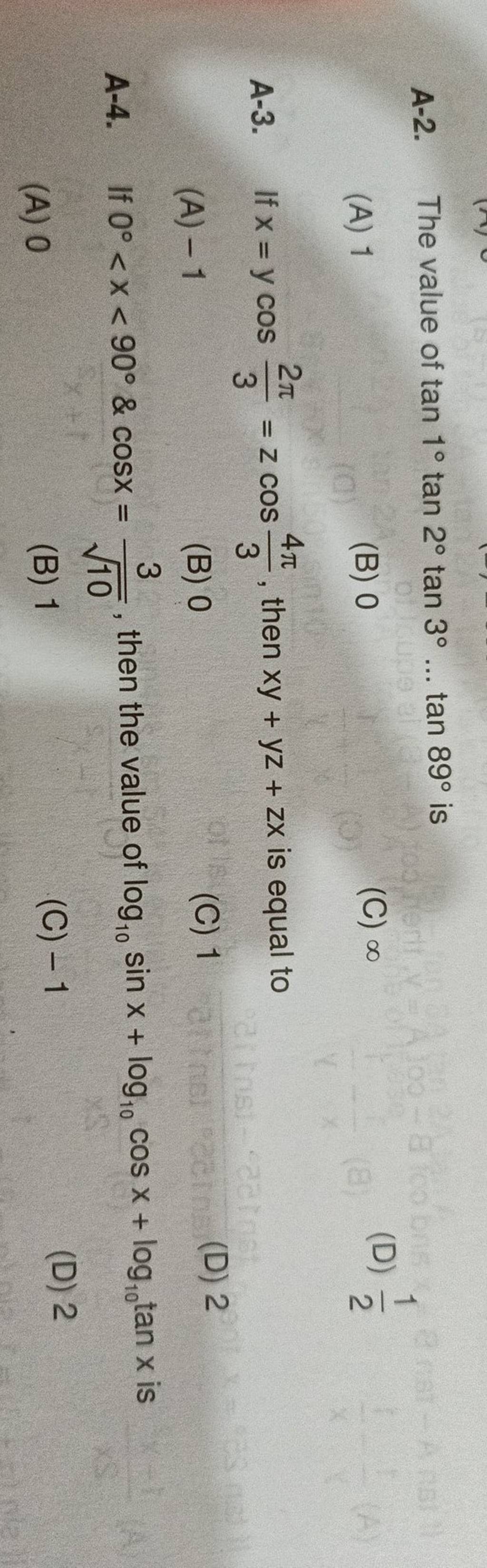 a-2-the-value-of-tan1-tan2-tan3-tan89-is-filo