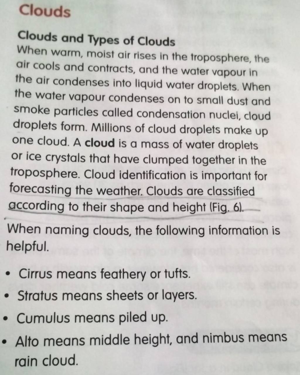 if clouds form as a result of very stable moist air