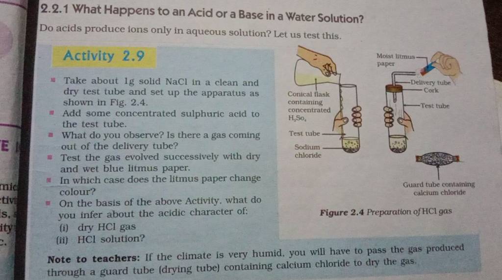 2-2-1-what-happens-to-an-acid-or-a-base-in-a-water-solution-filo