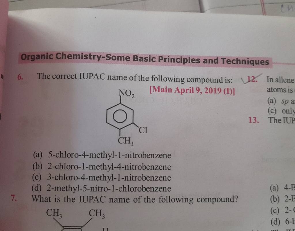 Organic Chemistry-Some Basic Principles And Techniques 6. The Correct IUP..