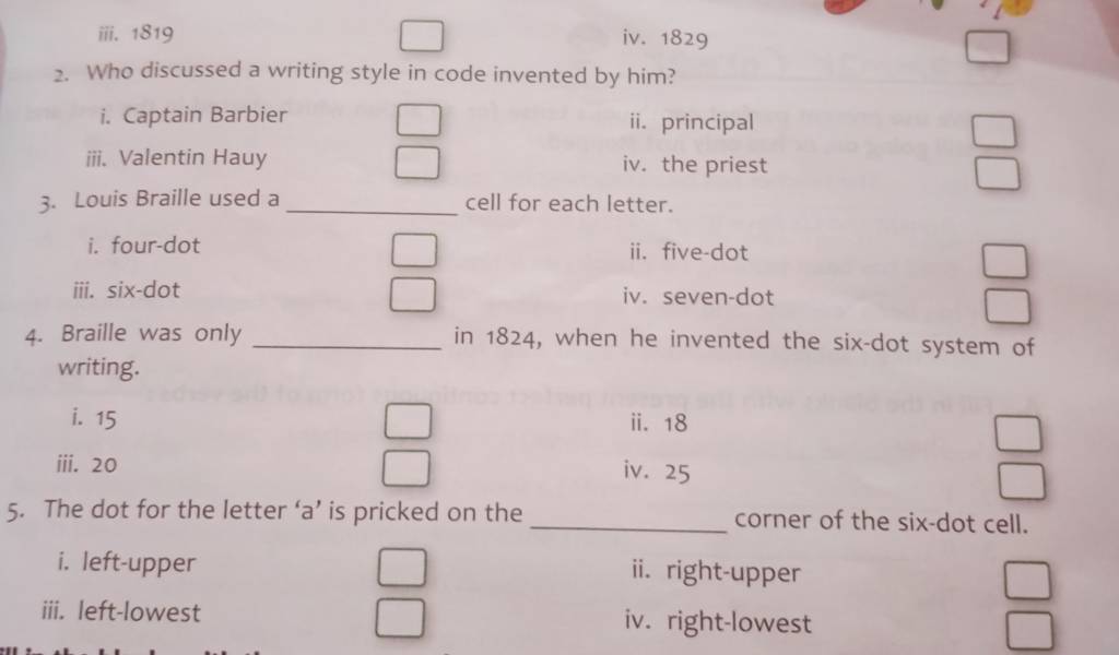 🆚What is the difference between In 1824, Louis Braille developed