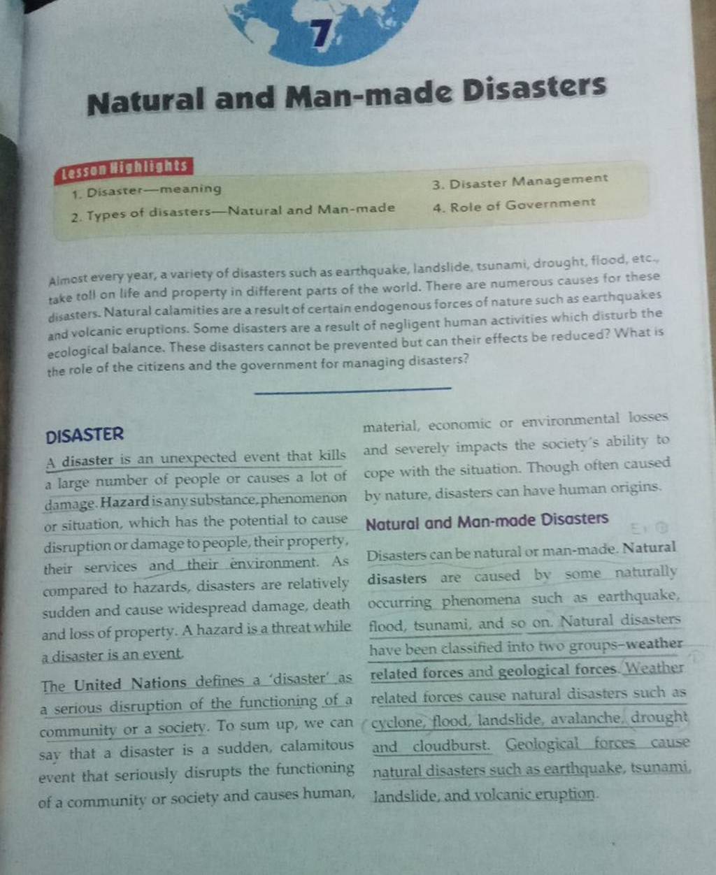 case study on man made disaster pdf