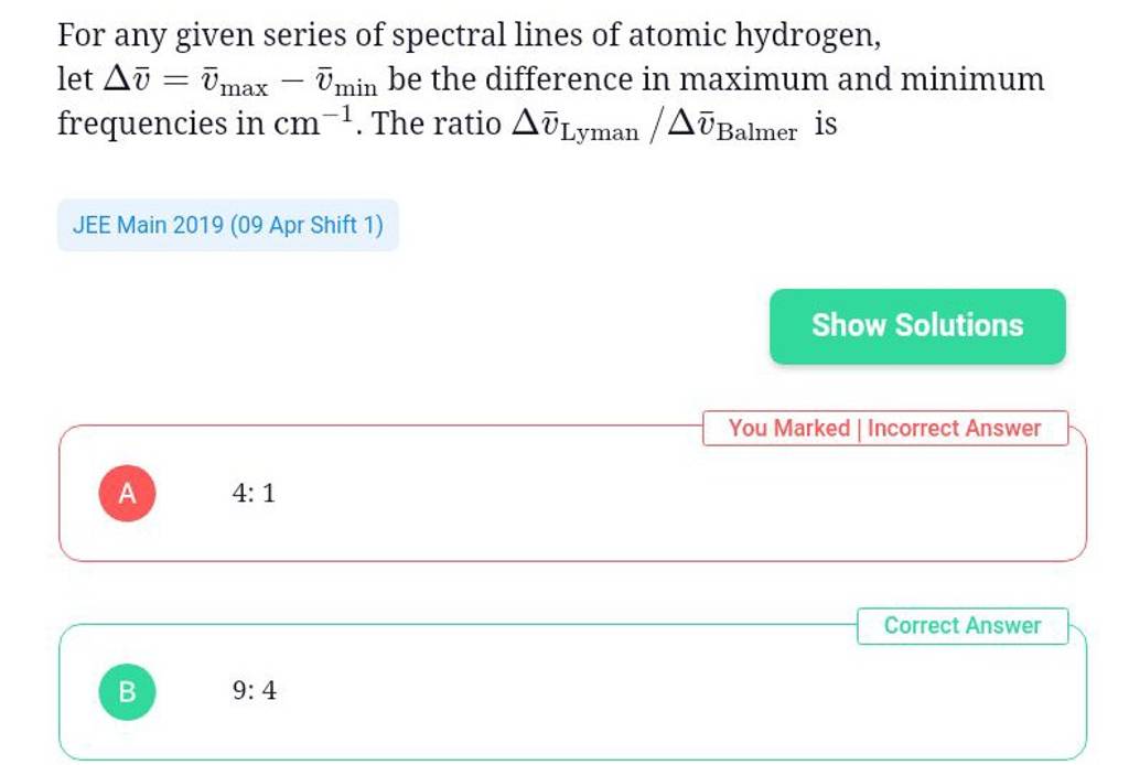 for-any-given-series-of-spectral-lines-of-atomic-hydrogen-let-v-v-max