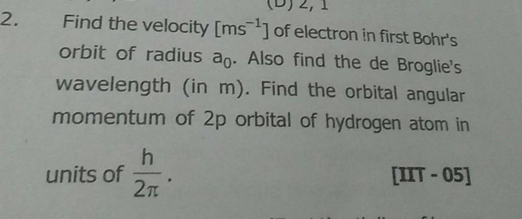 velocity-of-electron-in-bohr-hydrogen-atom-for-iit-jee-and-neet-physics