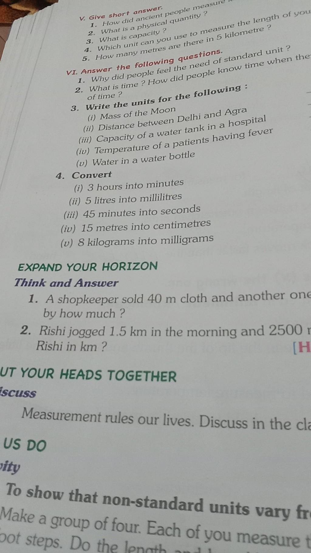 Give short answer. 1. How did ancient p 2. What is a physical 5. How many..