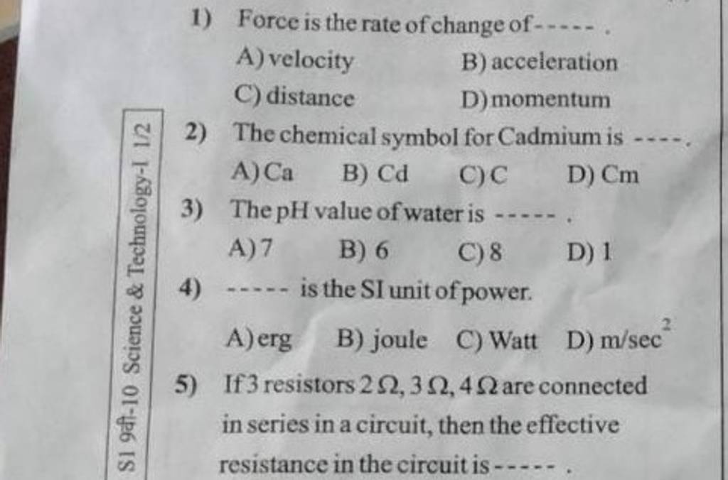 the-ph-value-of-water-is-filo