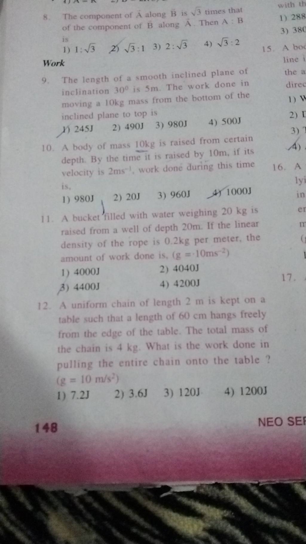 the-component-of-a-along-b-is-3-times-that-of-the-component-of-b-along