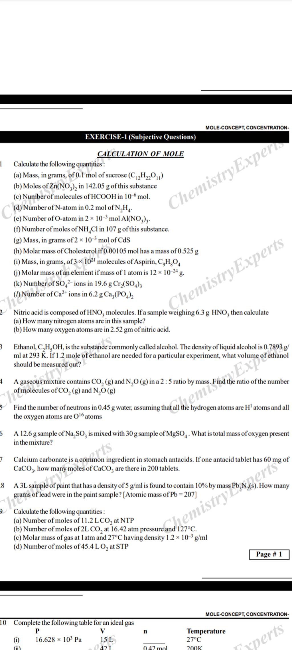 Ethanol, C2 H5 OH, is the substance commonly called alcohol. The density