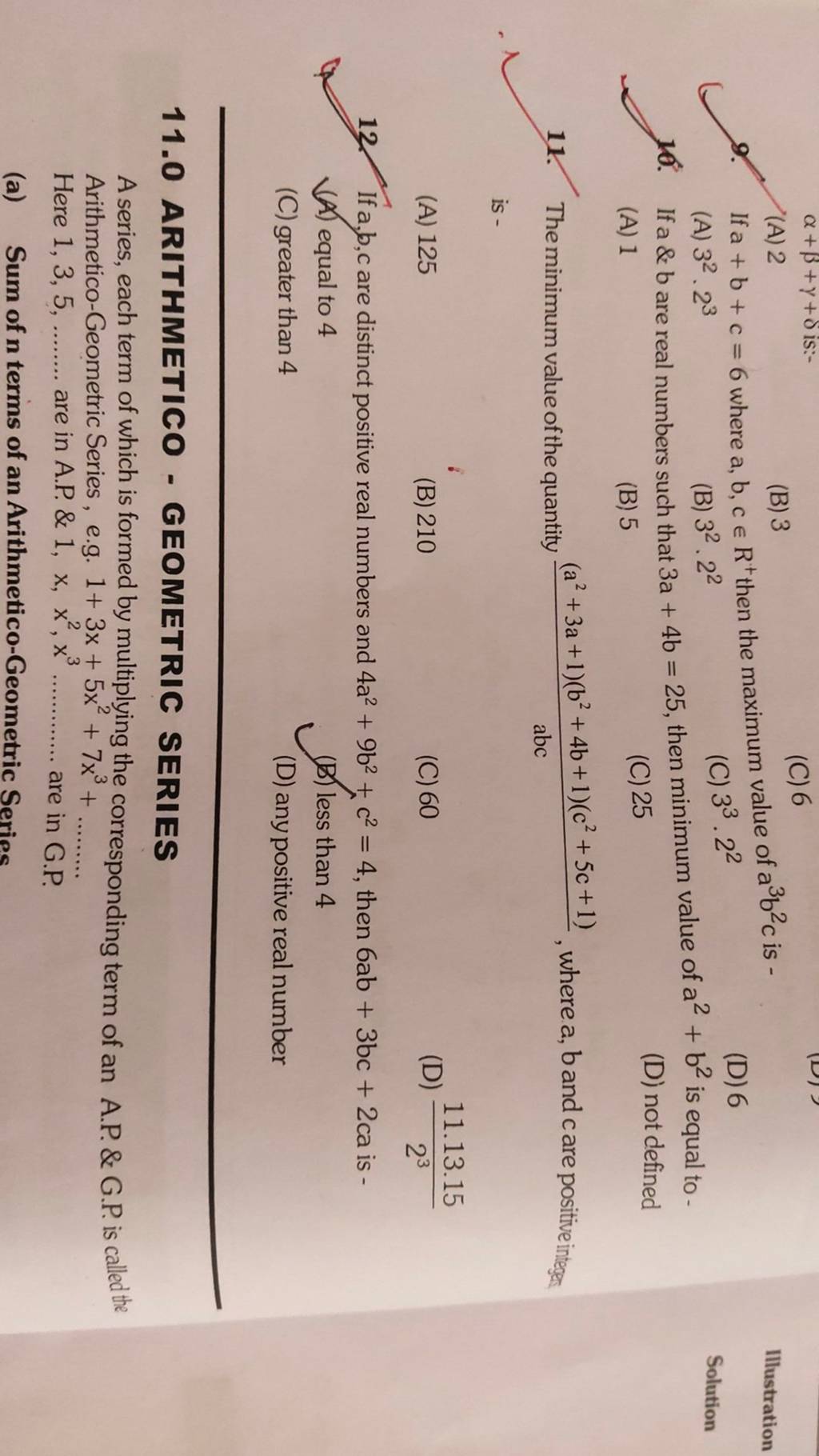 Solution 11. The Minimum Value Of The Quantity Abc(a2+3a+1)(b2+4b+1)(c2+5..