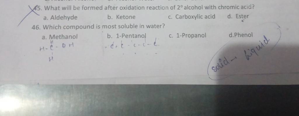 Choose The Compound That Is The Most Soluble In Water
