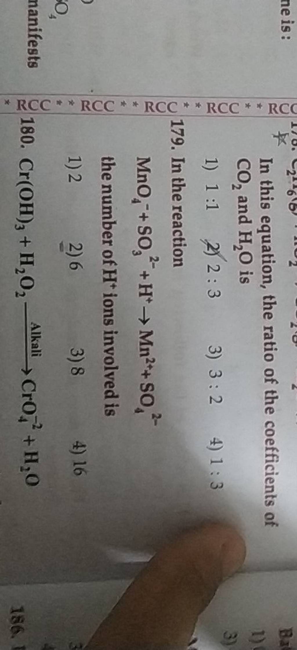 In The Reaction MnO4 SO3 2 H Mn2 SO42 The Number Of H ions Involve in-the-reaction-mno4-so3-2-h-mn2-so42-the-number-of-h-ions-involve
