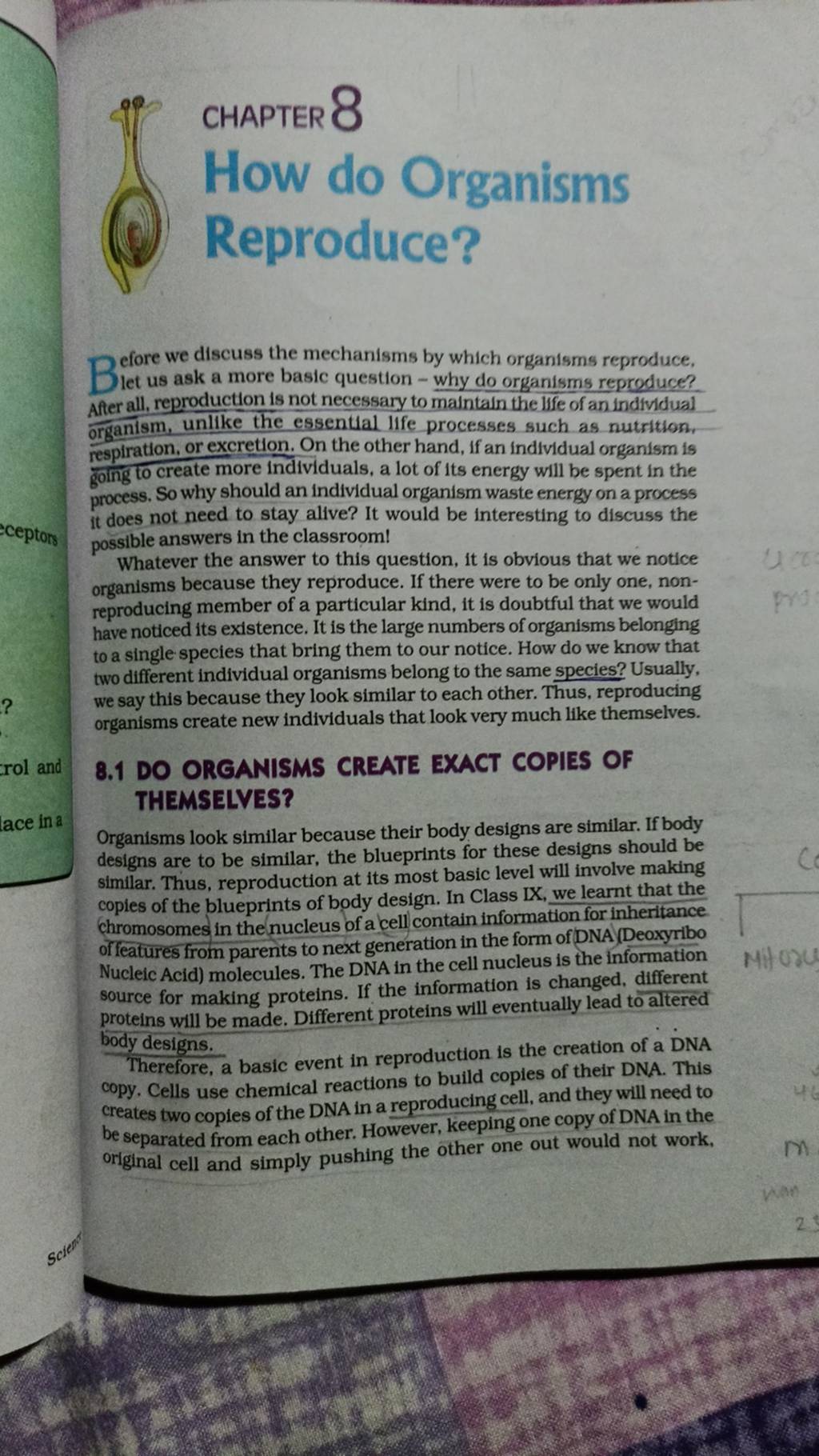 Iथ Chapter 8 How Do Organisms C Reproduce 8 1 Do Orcanisms Create Ex