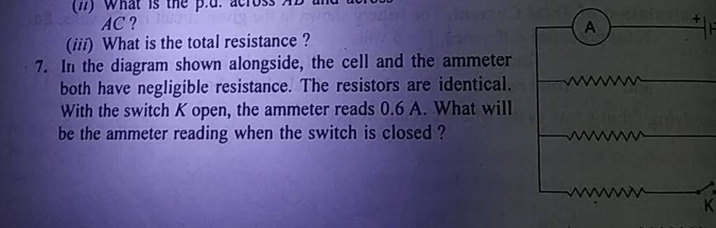 Solved Use the diagram to determine total resistance. (Round