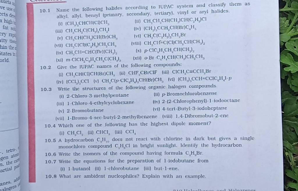 which-one-of-the-following-has-the-highest-dipole-moment-i-ch2cl2