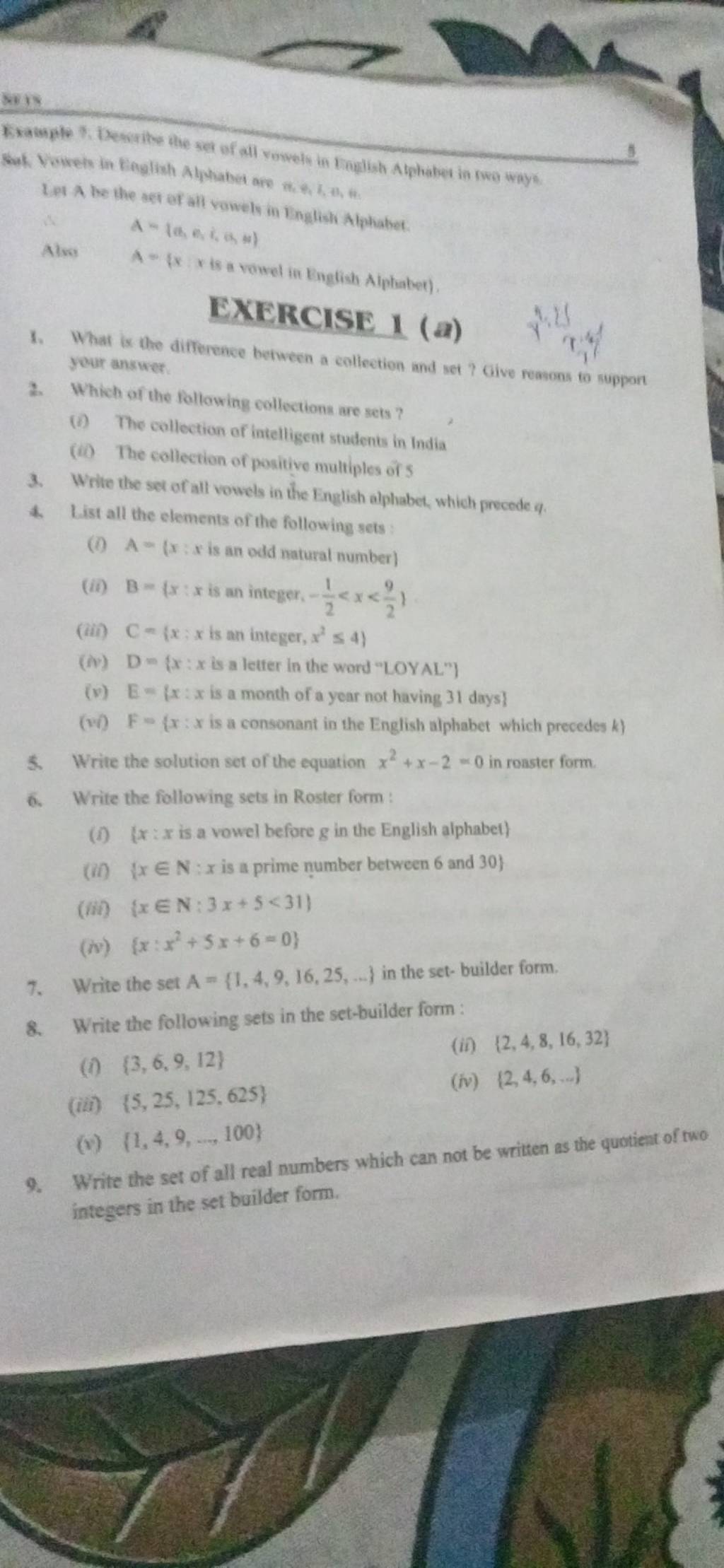 write the set builder form of 6 12