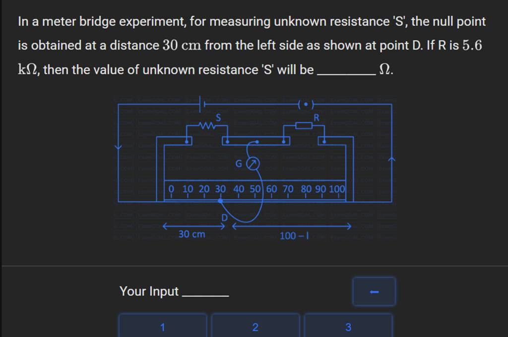 physics experiment meter bridge