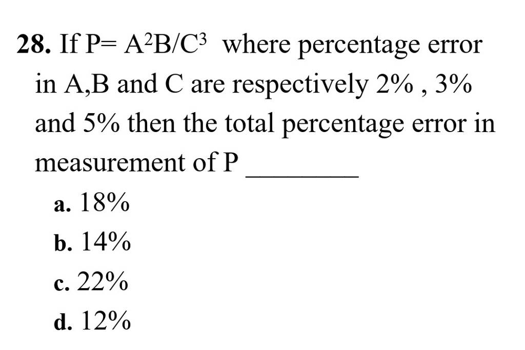 if-p-a2-b-c3-where-percentage-error-in-a-b-and-c-are-respectively-2-3-a