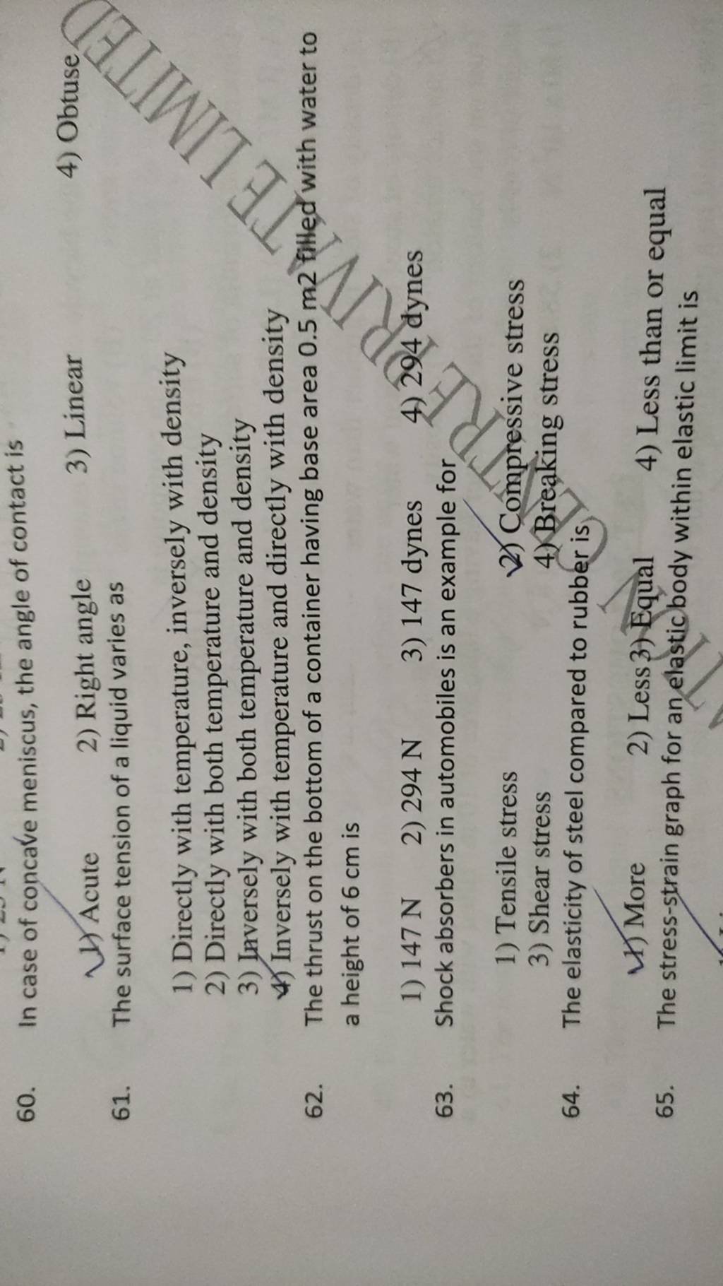 The elasticity of steel compared to rubber is 11) More Filo