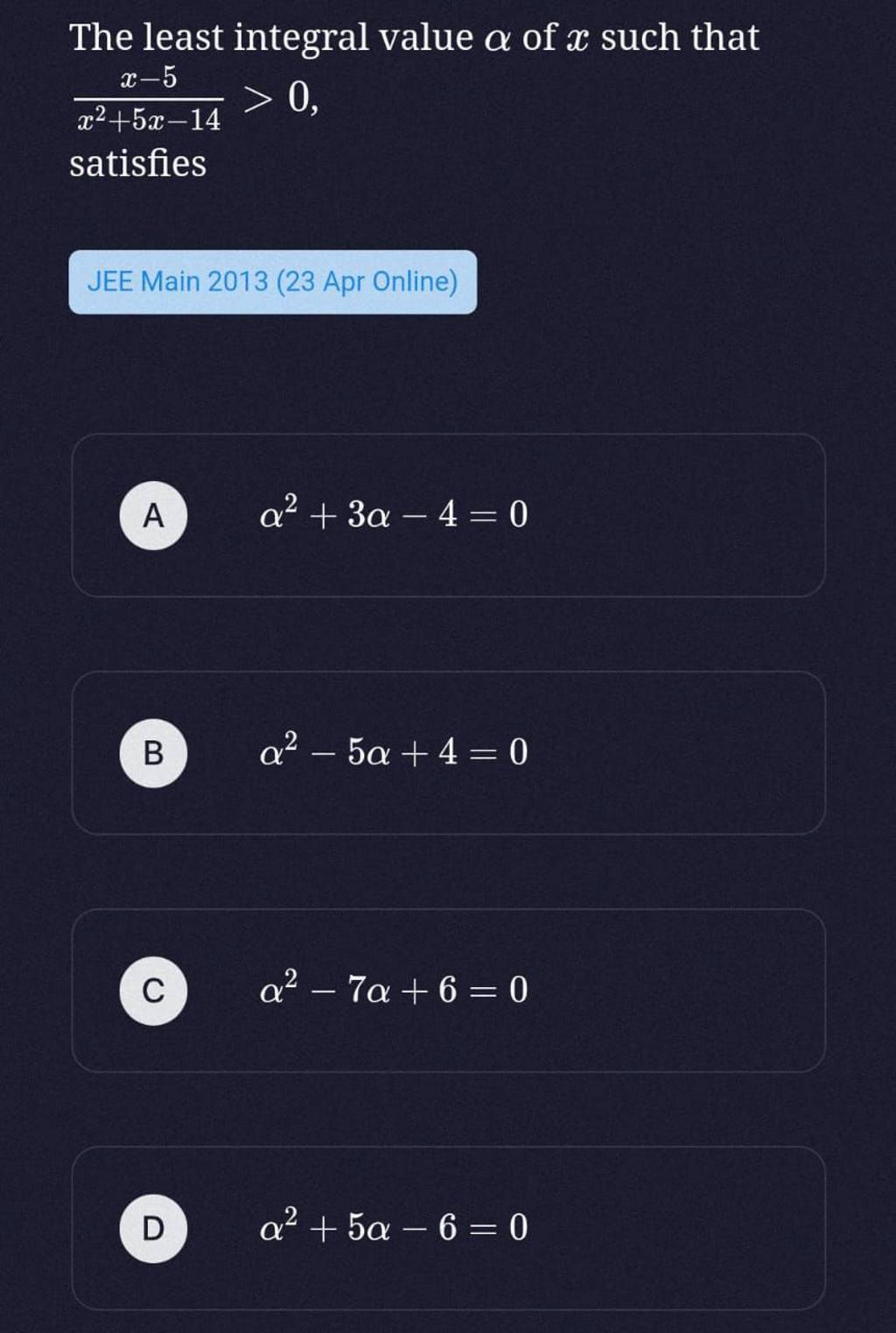 ini-1-1-then-the-least-integral-value-of-mis-i-a-2-a-2-b-4-64