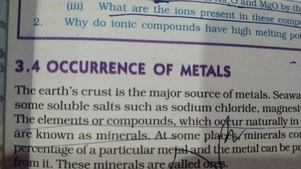 2-why-do-ionic-compounds-have-high-melting-po-3-4-occurrence-of-metals-t