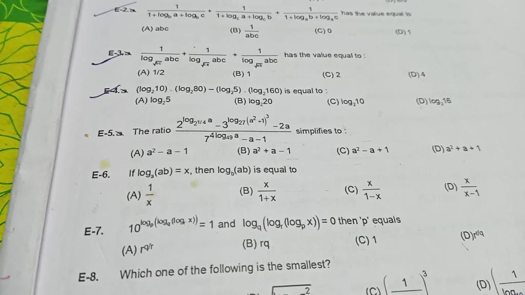 log2 log2 log2 16 is equal to
