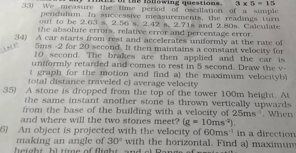 33-we-measure-the-time-period-of-oscillation-of-a-simple-pendulum-in-su