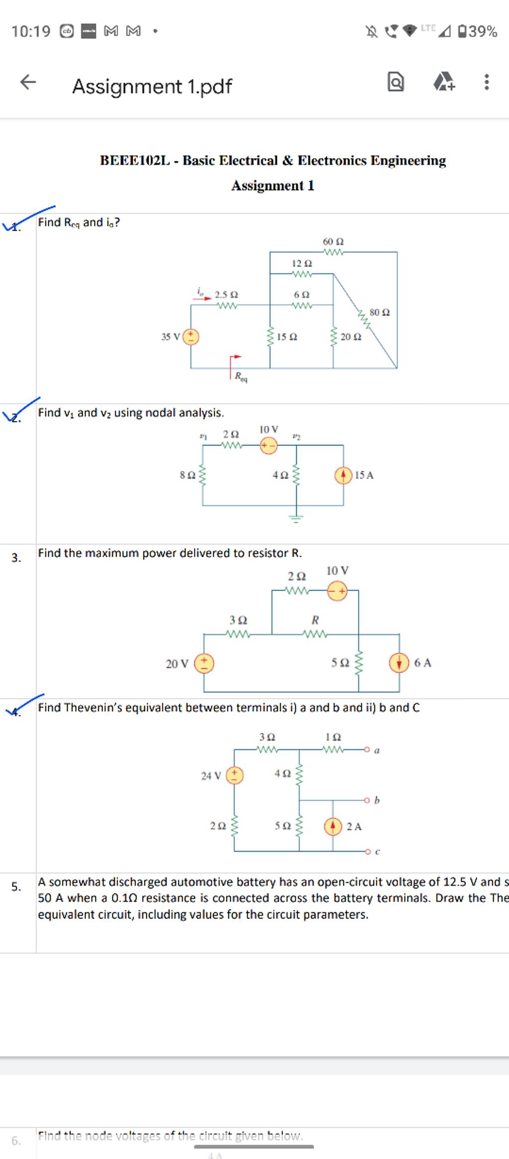 electrical engineering assignment pdf