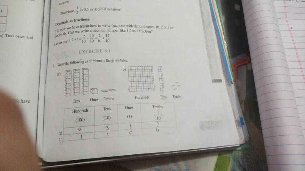 Thenefore 21 Is 0 5 In Decimal Notation Decimals As Fractions Till Now 