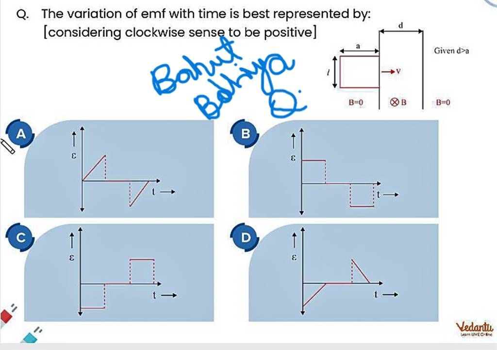 q-the-variation-of-emf-with-time-is-best-represented-by-considering-cl