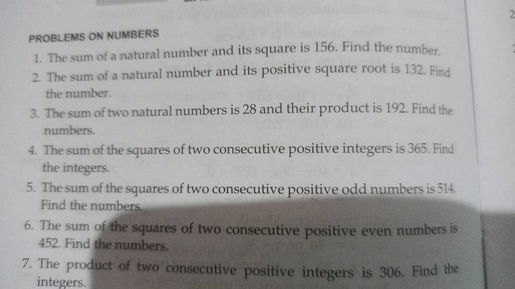 problems-on-numbers-1-the-sum-of-a-natural-number-and-its-square-is-156