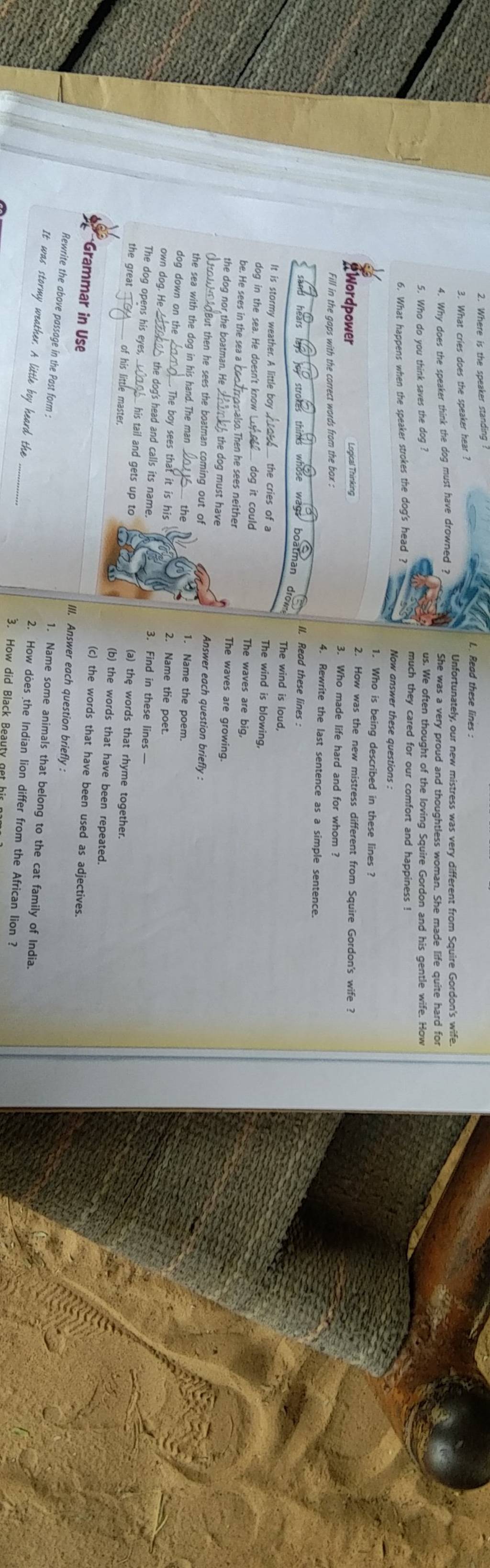 Wordpower Logical Thinking Fill in the gaps with the correct words from t..