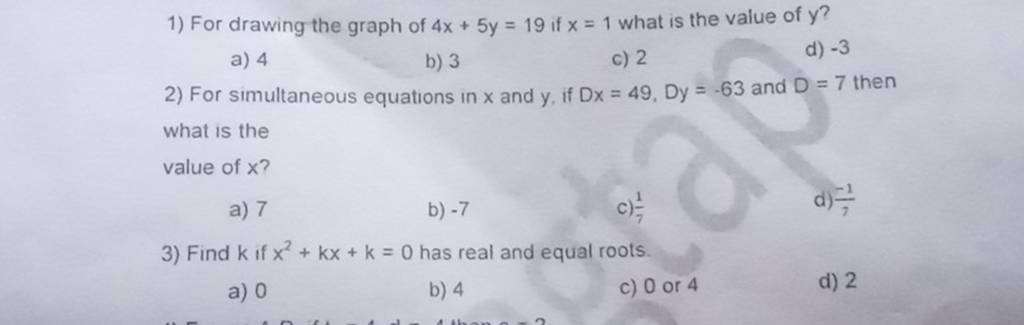 1-for-drawing-the-graph-of-4x-5y-19-if-x-1-what-is-the-value-of-y-a-4