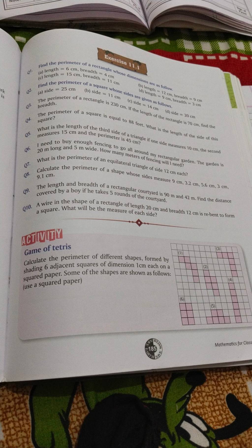 how to find the side of a square whose perimeter is given