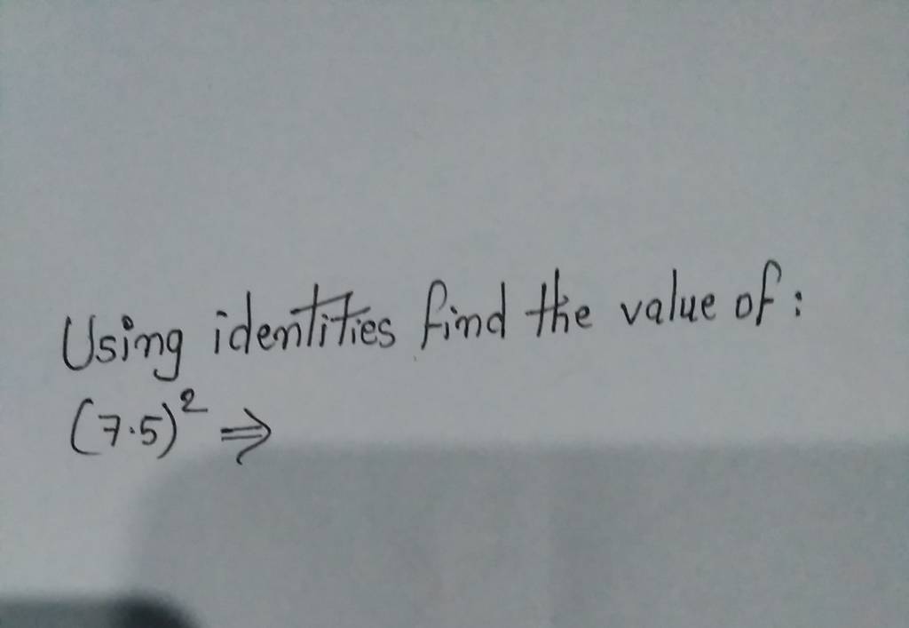 find the value of the following 7 2 7 5