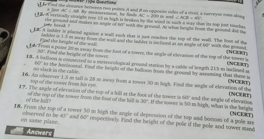 11-find-the-distance-between-two-points-a-and-b-on-opposite-sides-of-a-r