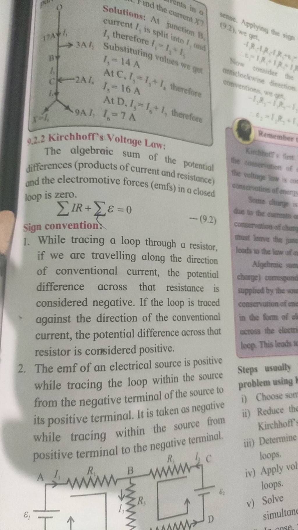 the-algebraic-sum-of-the-potential-differences-products-of-current-and-r