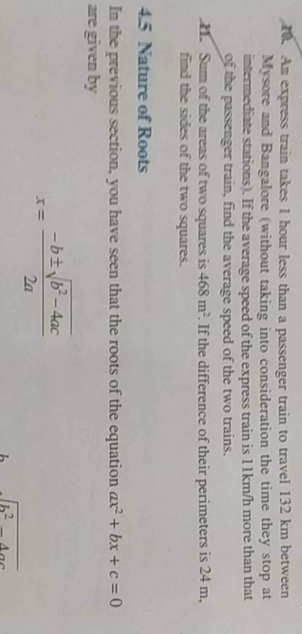70. An express train takes 1 hour less than a passenger train to travel 1..