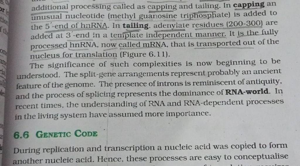 Additional Processing Called As Capping And Tailing. In Capping An Unusua..