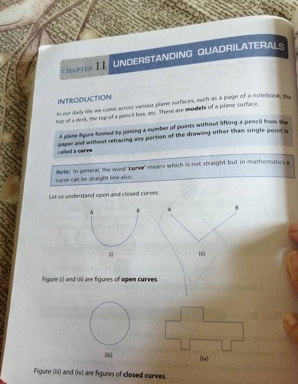 CHAPTER 11 UNDERSTANDING QUADRILATERALS INTRODUCTION In our daily life we..
