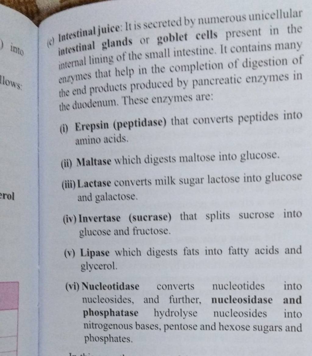 intestinal-juice-it-is-secreted-by-numerous-unicellular-intestinal-glan