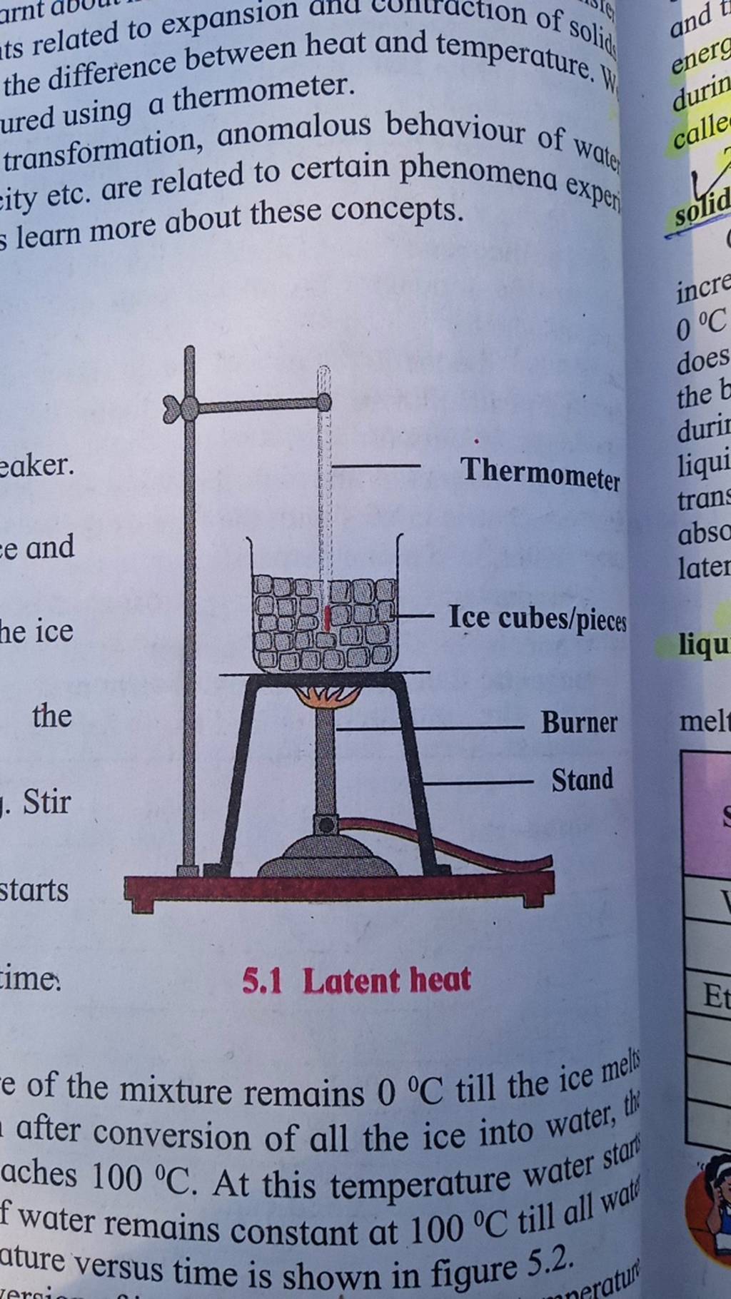 the difference between heat and temperature ured using a thermometer. tra..