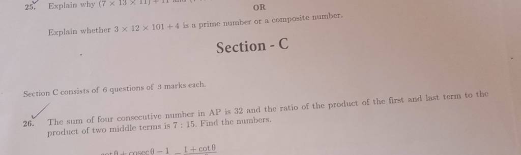 explain whether 3x12x101 4 is a prime number or composite number