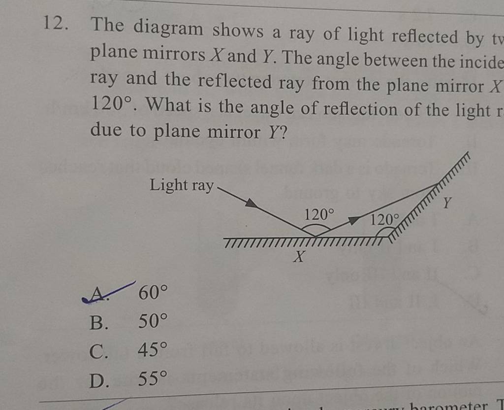 the-diagram-shows-a-ray-of-light-reflected-by-to-plane-mirrors-x-and-y-t