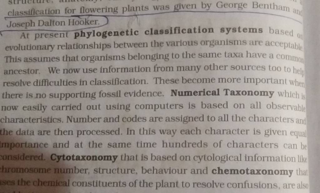 classification for flowering plants was given by George Bentham and Jo