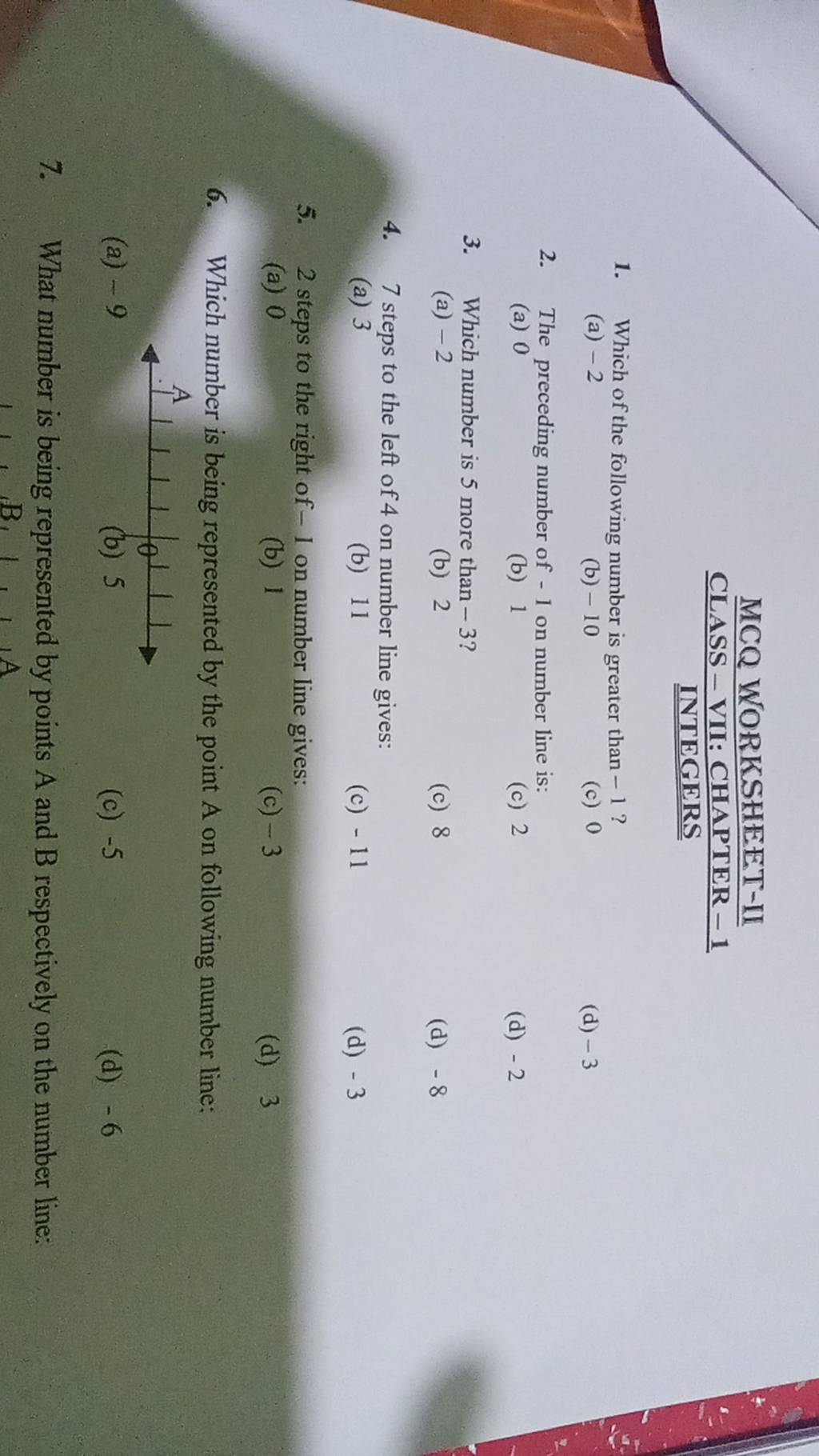 7-steps-to-the-left-of-4-on-number-line-gives-filo