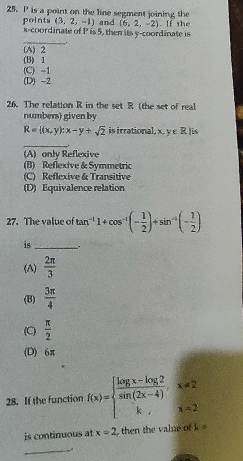 The Relation R In The Set R The Set Of Real Numbers Given By R Xyx 7461