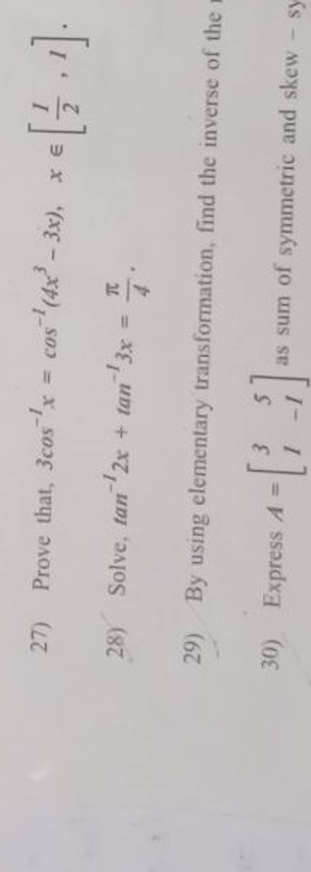 27-prove-that-3cos-1x-cos-1-4x3-3x-x-21-1-28-solve-tan-12x-tan-1